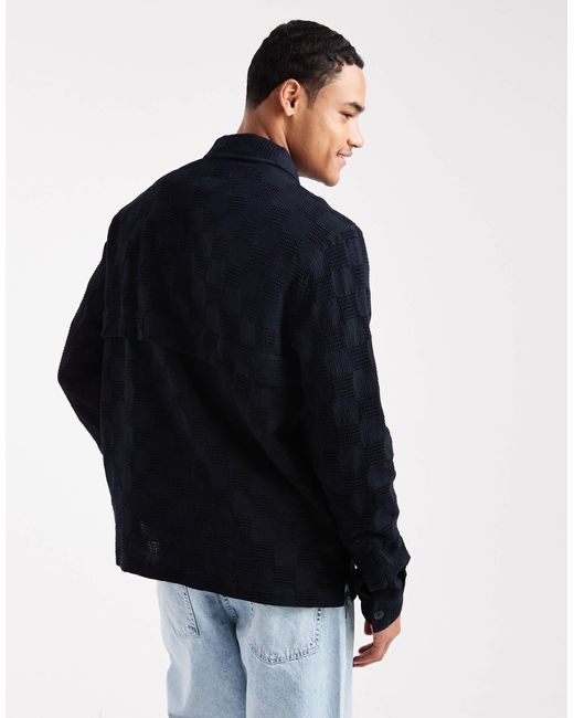 Farah – pemberton – langärmliges hemd in Blue für Herren