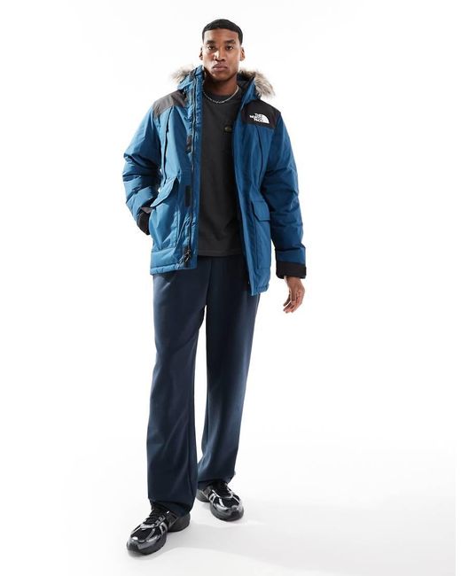 The North Face Blue Mcmurdo Parka Jacket for men