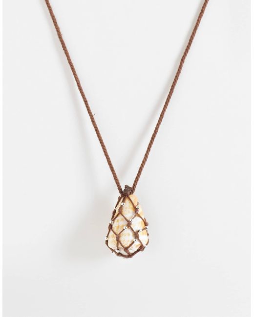 Collier à pendentif Mango en coloris White