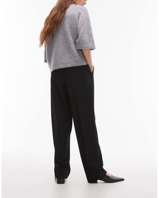 & Other Stories White Tailored Tapered Leg Trousers With Front Pleat Detail