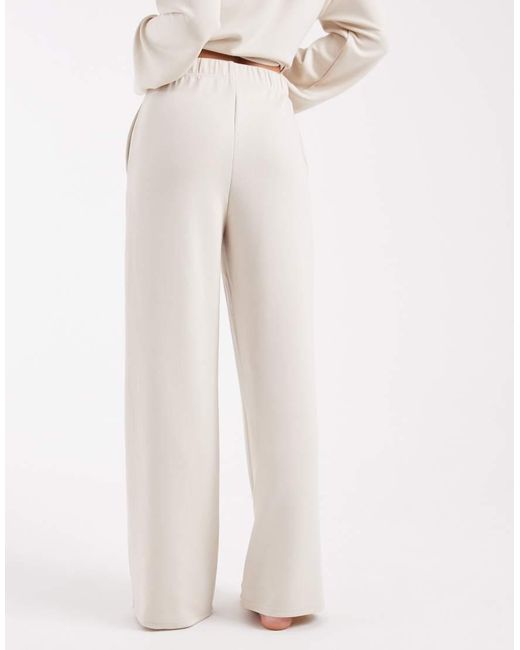 Vero Moda Natural Super Soft Tie Waist Wide Leg Jogger Co-Ord