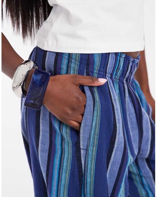 Free People Blue Days End Solar Linen Pants