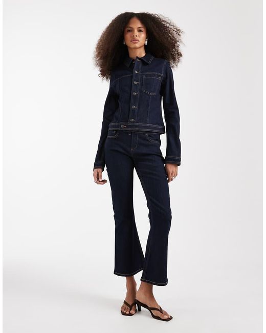 ASOS Blue Fitted Denim Jacket