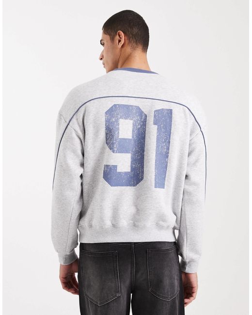 Cotton On – kastiger pullover in Gray für Herren