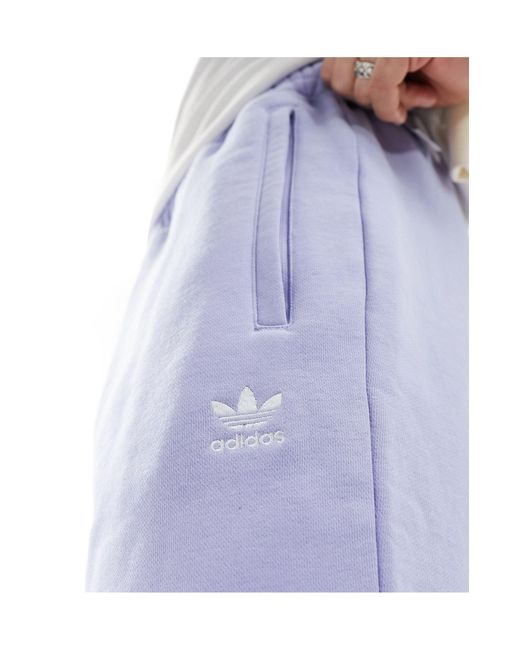 Essentials - pantaloncini lilla di Adidas Originals in White da Uomo