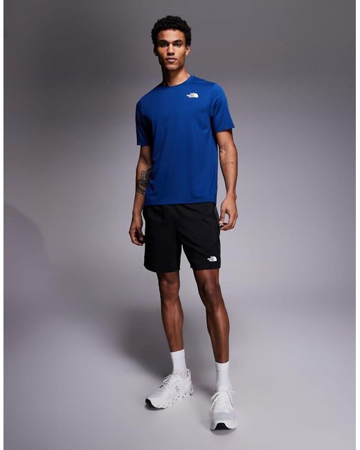 The North Face Blue Training 24/7 Box Nse Backprint T-shirt for men