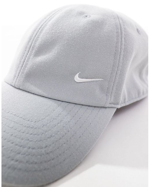 Nike White Club Metallic Swoosh Hat for men