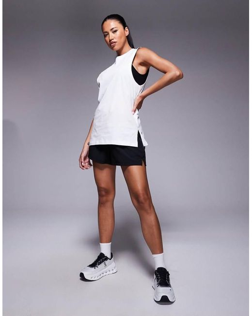 4505 Gray Icon Cotton Drop Armhole Tank Top With Quick Dry Finish