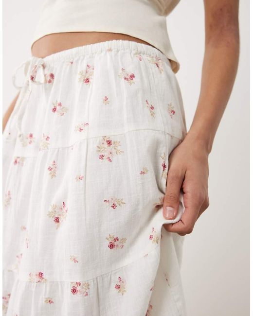 Cotton On Natural Haven Tiered Maxi Skirt