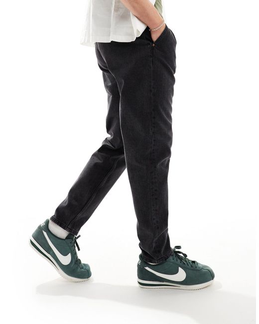 ASOS – jeans mit zwei bundfalten in Black für Herren