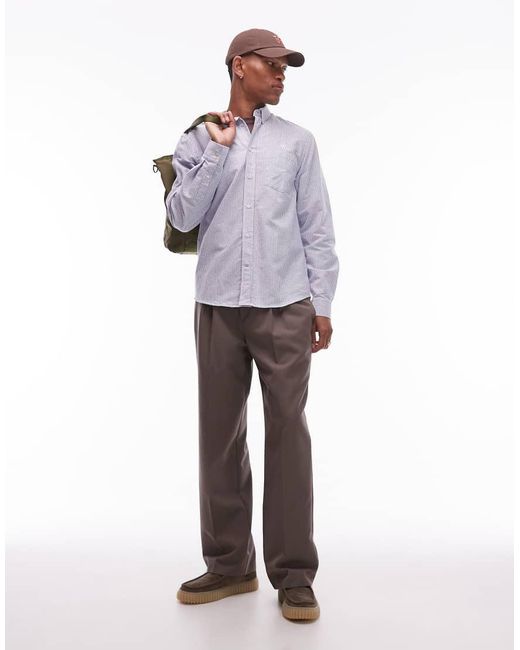 DOUBLE A by WOOD WOOD Purple Adam Shirt for men