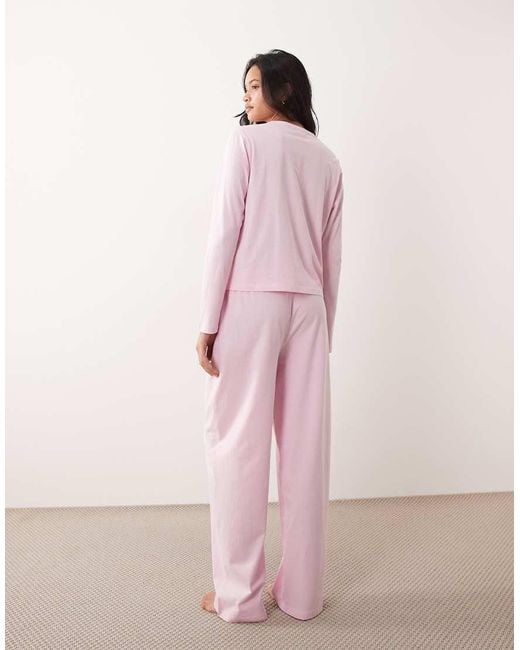 ASOS Pink Mix & Match Cotton Pyjama Trouser