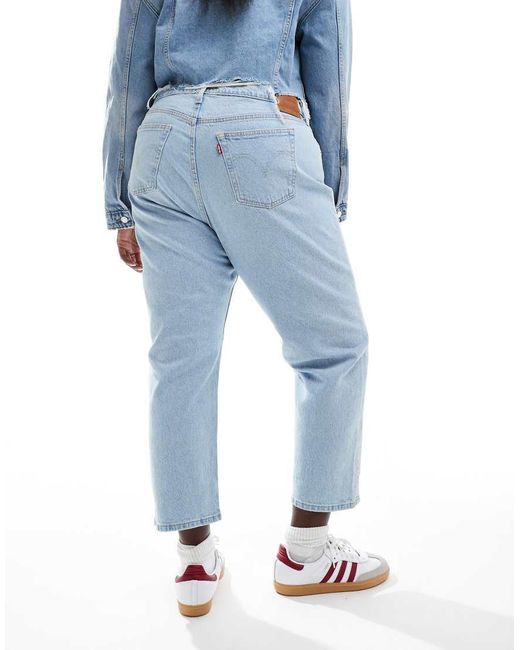 Vaqueros Capri De Corte Recto 501 De Plus Levi's de color Blue