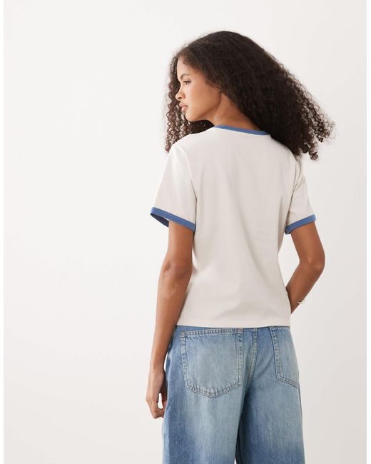 Abercrombie & Fitch White – t-shirt