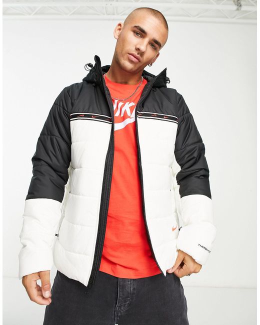 Nike Repeat Pack Hooded Synthetic Fill Puffer Jacket in Red for Men | Lyst  Australia