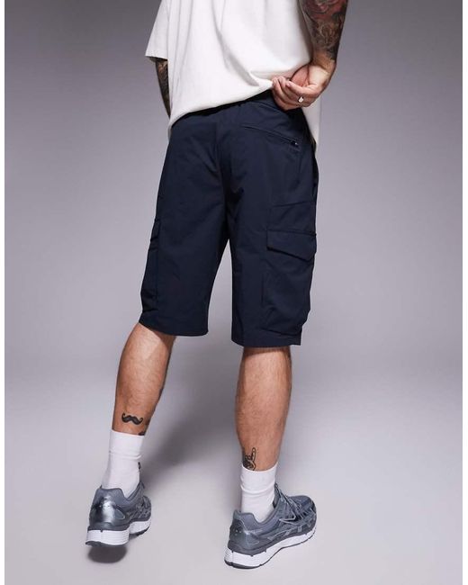 Pantalones Cortos Cargo Técnicos Urbanex De Boss de hombre de color Blue