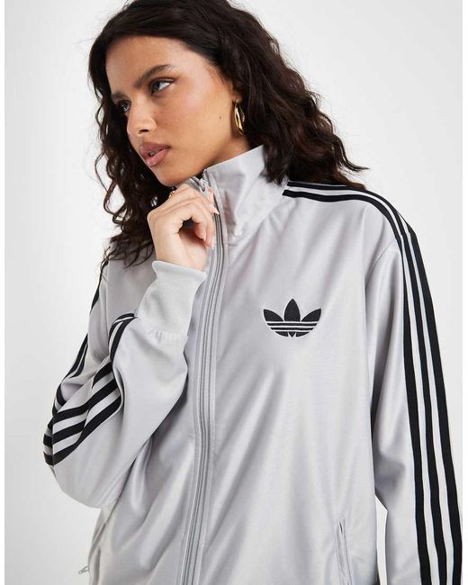Adidas Originals Gray Firebird Loose Track Top