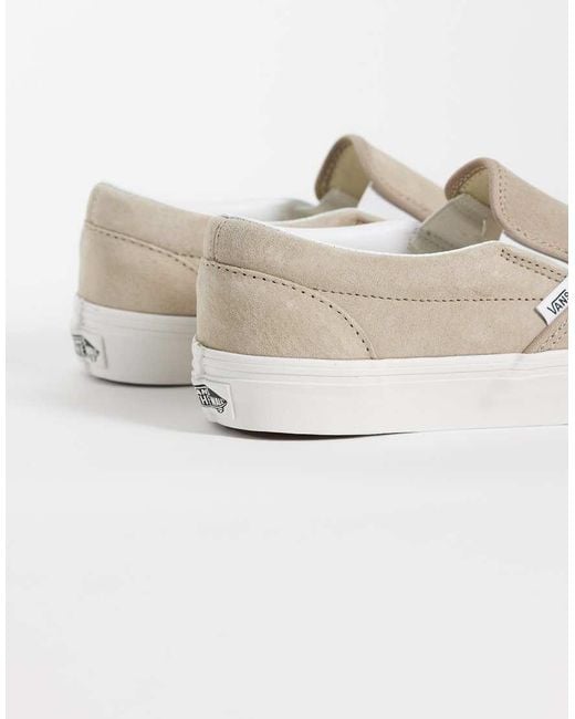Vans White Classic Slip-On Trainers