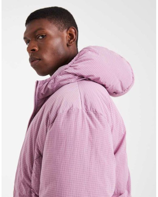 ASOS Pink Puffer Jacket for men