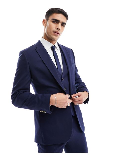 Super skinny deals blue suit