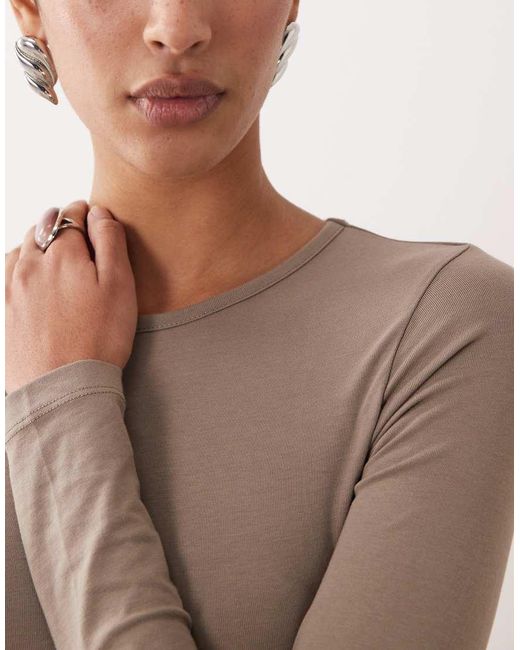 JJXX Set Van 2 Body's Met Lange Mouwen in het Natural