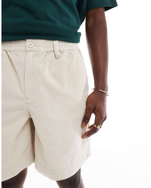ASOS – cord-jorts in Green für Herren