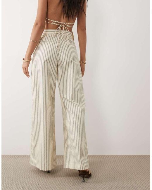 Mango White Tatin Relaxed Trouser Co-ord