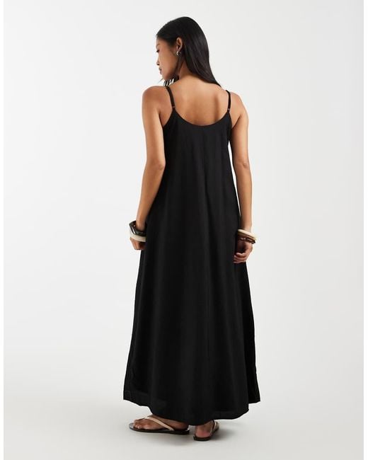 Only Petite Black Cami Maxi Dress