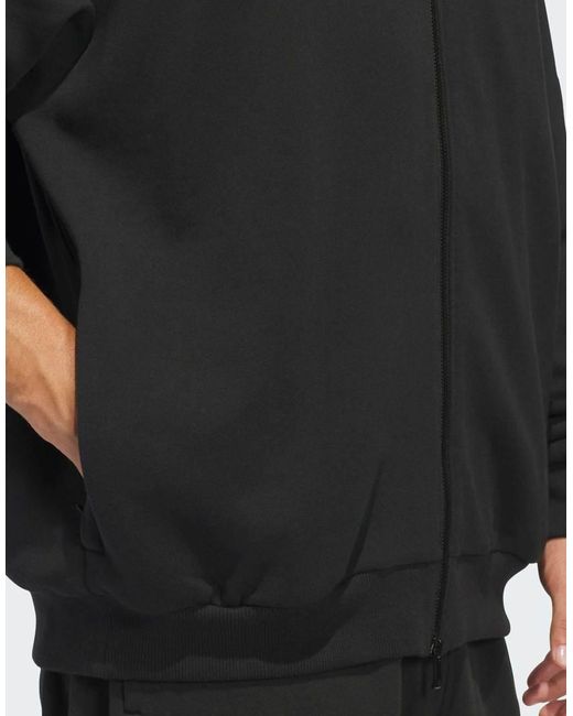 Adidas Originals Black Anthony Edwards Foundation Full Zip Hoody