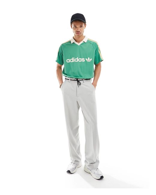 Polo verde Adidas Originals de hombre de color Green