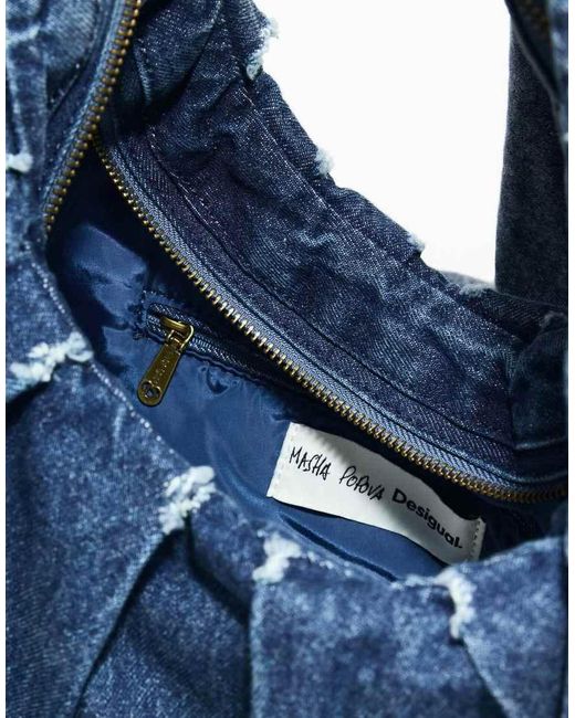 Desigual Blue Denim Bag Masha Popova