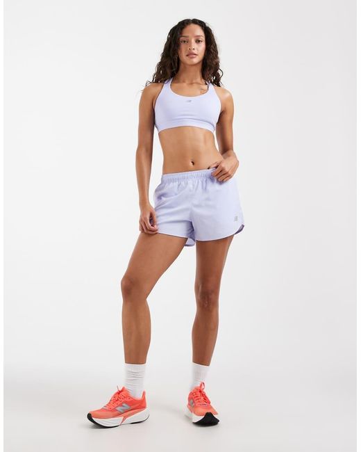 New Balance White Essential Train Sports Bra