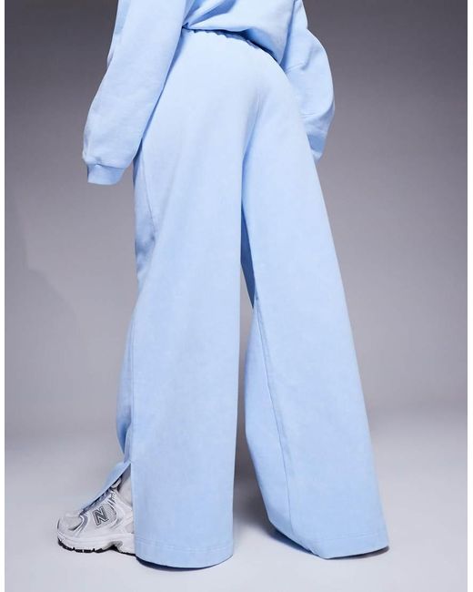 ASOS Blue Weekend Collective Co-ord Wide Leg jogger