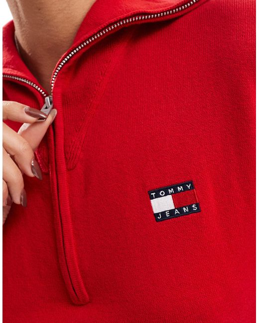 Tommy Hilfiger Red – eng anliegendes und ausgestelltes mini-pulloverkleid
