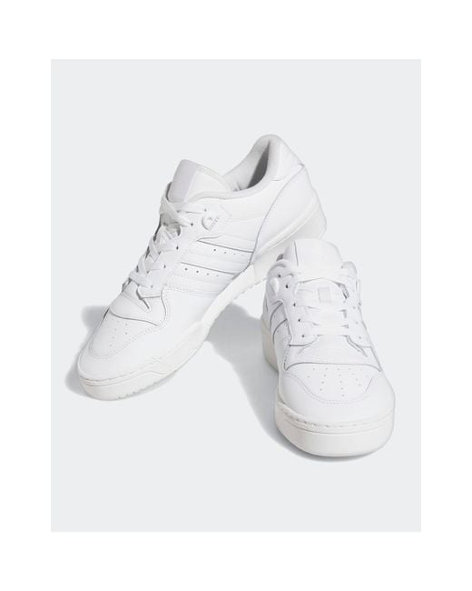Zapatillas bajas blancas rivalry Adidas Originals de hombre de color White