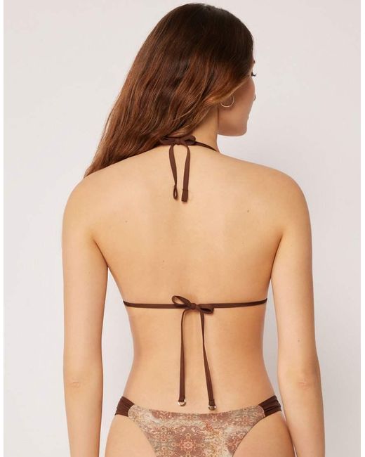 Calzedonia Natural Triangle Bikini Top Boho