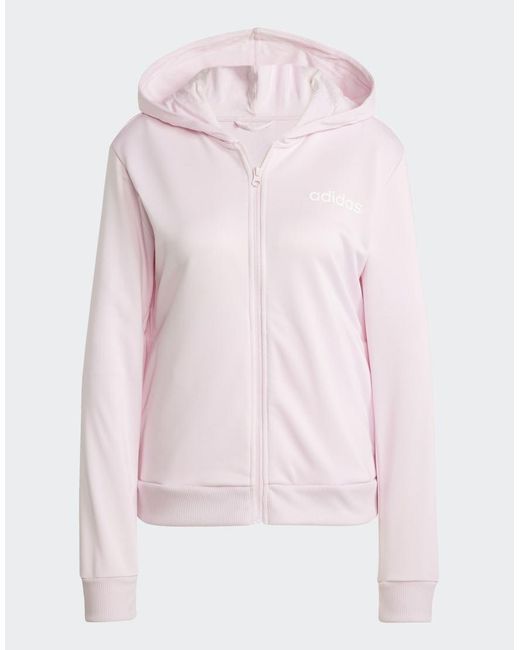 Chándal Con Logo Lineal De Essentials Adidas de color White