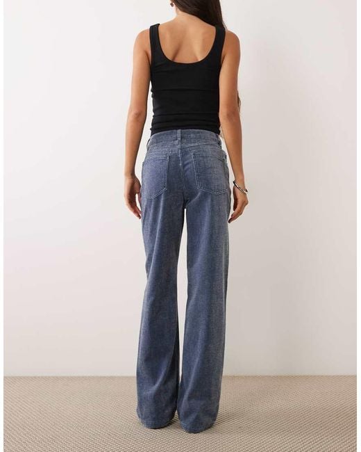 ASOS Blue baggy Wide Leg Jean