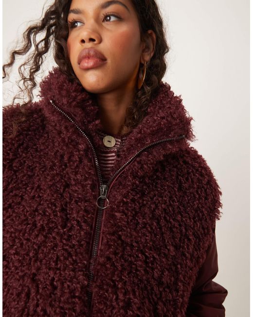ASOS Red – hybrid-bomberjacke