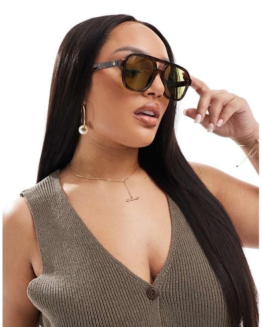 Aire Black Whirlpool Aviator Sunglasses