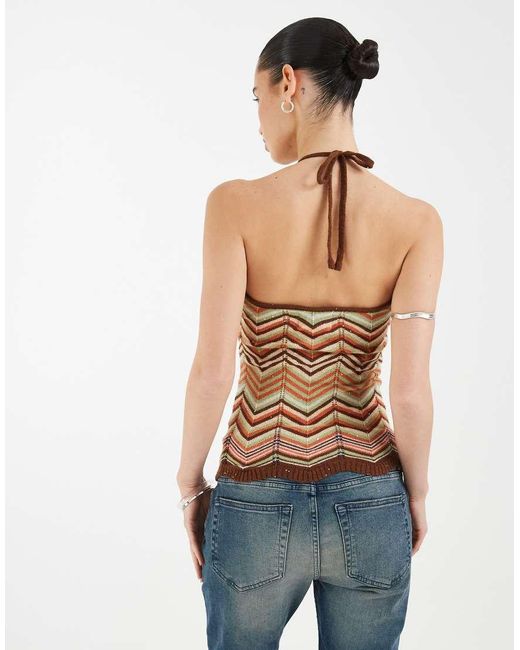 Motel Blue Anona Halter Top