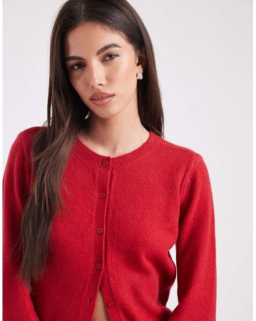 Hollister Red Classic Cardigan