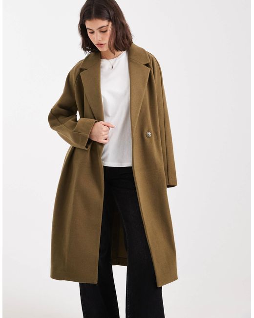 ASOS White Chuck On Overcoat