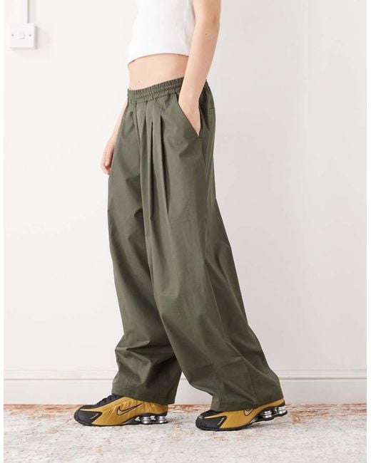 Pantalones Abombados De -Verde Collusion de color Green