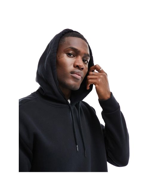 Sudadera con capucha y logo en negro icon Hollister de hombre de color Black