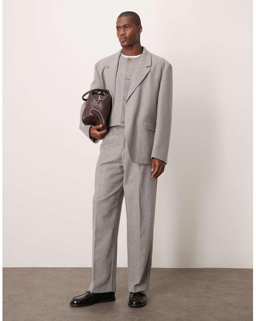 Giacca Da Abito Oversize Extra Larga di ASOS in Brown da Uomo
