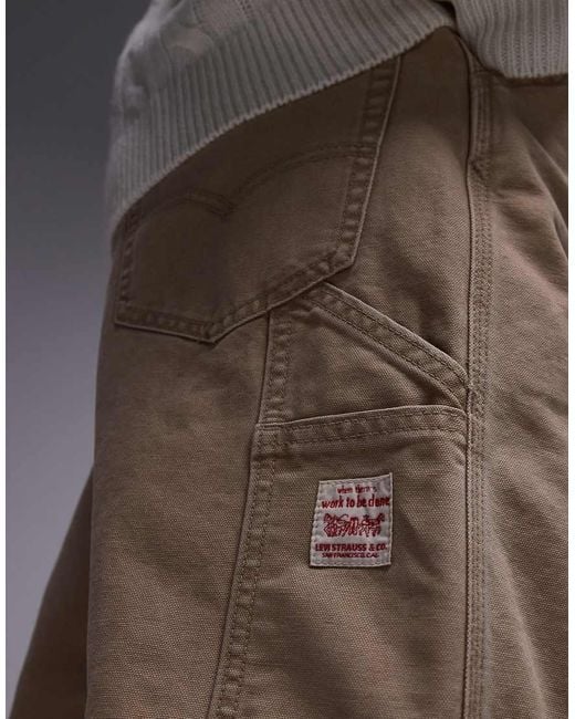Levi's Natural Workwear Unisex Capsule 568 Loose Straight Canvas Carpenter Trousers for men