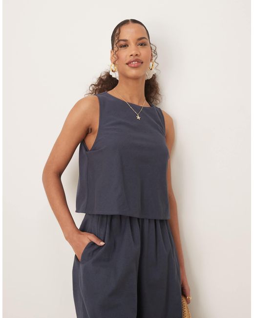 ASOS Blue – zweilagiger jumpsuit