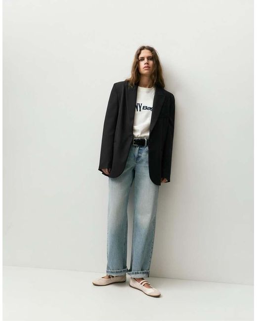 Pull&Bear Black Oversize Blazer