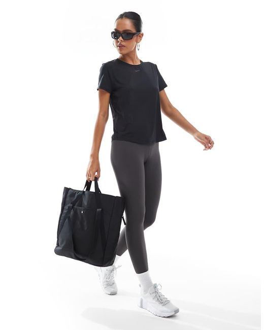 Nike Black Women's One Classic Dri-fit Short-sleeve Top